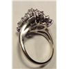 Image 3 : 14k White Gold Diamond Cluster Ring, 1 ct TW! Size  6 3/4