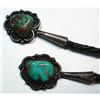 Image 3 : Authentic Vintage Silver & Turquoise Native American Bolo