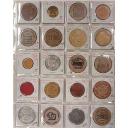 Lot of Tokens and Advertising Wooden Nickels