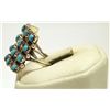 Image 3 : Zuni Turquoise Dots Sterling Silver Women's Ring - Lorene Tucson