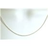 Image 2 : Non-Native 18" Sterling Silver Beaded Necklace Chain (Italy)