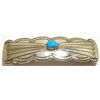 Navajo Turquoise Sterling Silver Hair Barrette - Joann Silver