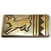 Navajo 12k Gold Fill over Sterling Silver Deer Money Clip - Tommy Singer