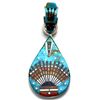 Navajo Turquoise Night Sky Pendant - Erwin Tsosie