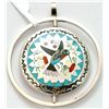 Image 1 : Zuni Multi-Stone Spinner Bird and Hummingbird Medium Pendant - Sammy & Esther Guardian