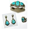 Image 2 : Navajo Sleeping Beauty Turquoise 4-Piece Set - Clem Nalwood