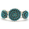 Image 1 : Zuni Turquoise Flower Bracelet - Octavius & Irma Seowtewa