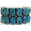 Navajo Sleeping Beauty Turquoise Sterling Silver Cuff Bracelet - Mary Ann Spencer