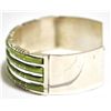 Image 2 : Zuni Gaspeite Sterling Silver Cuff Bracelet - Sheldon Lalio