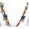 Image 3 : Old Pawn Zuni Multi-Stone & Shell Necklace - Beverly Etsate