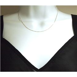 Non-Native 16" Sterling Silver Box Necklace Chain (Italy)