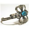 Image 2 : Navajo Turquoise Sterling Silver Cuff Bracelet - Henry Morgan