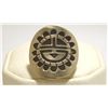 Navajo Sterling Silver Sun Face Women's Ring - Stanley Gene