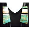 Image 3 : Santo Domingo Turquoise, Black Jet & Shell Heishi Necklace - Delbert & Torevia Crespin