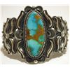 Navajo Royston Turquoise Sterling Silver Cuff Bracelet - Kirk Smith