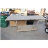 Image 1 : MOBILE METAL TOP WORK TABLE