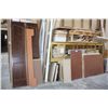 Image 1 : RACK OF ASSORTED CABINETRY AND DOOR PARTS