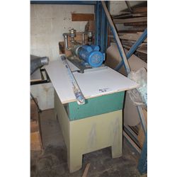 METAL STAND WITH DOERR ELECTRIC MOTOR OIL