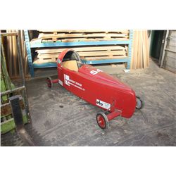 RED HYCRAFT DESIGN CUSTOM SOAPBOX DERBY RACER