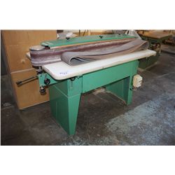 RIDING 5FT DOUBLE SIDED BELT SANDER, 2 CABINETS &