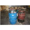 Image 1 : LOT OF BARREL GARBAGE CANS
