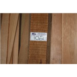 LARGE LOT OF ASSORTED WOOD ON WALL