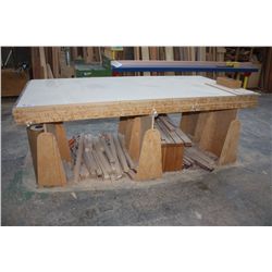 HEAVY DUTY WOODEN WORK TABLE