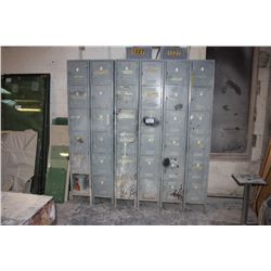 6 BAYS OF LOCKERS
