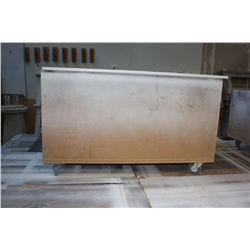 LARGE MOBILE WOODEN WORK STATION