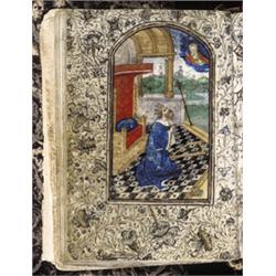 Psautier en latin sur peau de vélin. [ Flandre française, c. 1450-1475]. In-16° (101 x 75 mm, justif
