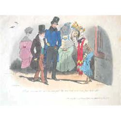 Caricature, Satire GRANDVILLE, J.-J.- " Voyage pour l'éternité". Paris, Bulla, s.d. Lithographie aqu