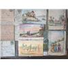 Image 1 : Recueil de 20 cartes postales peintes, 3 tableautins et 2 dessins sur papier. c. 1905. Dans une fard