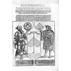 Astronomie APIAN, Peter.- Folium populi. Instrumentum hoc a Petro Apiano iam recens inventum [...].