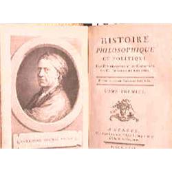 RAYNAL, Guillaume-Thomas.- Histoire philosophique et politique des établissements et du commerce des