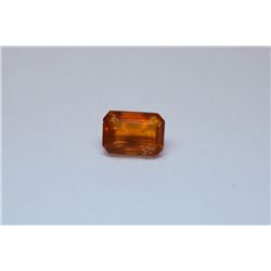 6.35 MEXICAN FIRE OPAL EMERALD CUT STONE