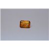 Image 1 : 3.79  MEXICAN FIRE OPAL EMERALD CUT STONE