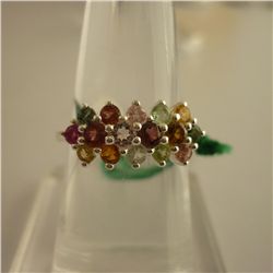 24.69 ctw,SEMIPRECIOUS RING .925 STERLING SILVER