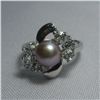 Image 1 : NOBLE PURPLE PEARL CZ RING;