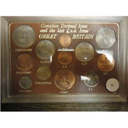 COMPLETE DECIMAL ISSUE GREAT BRITAIN SET UNC