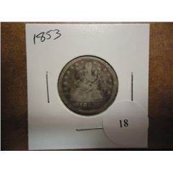 1853 SEATED LIBERTY QUARTER