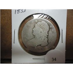 1833 BUST HALF DOLLAR
