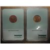 Image 2 : 1953 & 58 LINCOLN CENTS BOTH NTC MS66 RD