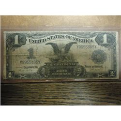 1899 LARGE SIZE $1 SILVER CERTIFICATE BLACK EAGLE