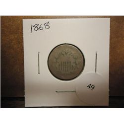 1868 SHIELD NICKEL