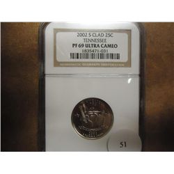 2002-S TENNESSEE QUARTER NGC PF69 ULTRA CAMEO