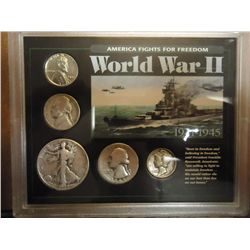 WWII COIN SET 90 CENTS OF FACE IN SILVER