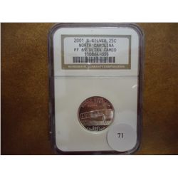 2001-S SILVER NORTH CAROLINA QUARTER NGC PF69