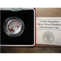 1987 UNITED KINGDOM SILVER PF PIEDFORT 1 POUND