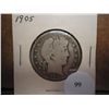 Image 1 : 1905 BARBER HALF DOLLAR (VERY GOOD)