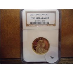 2007-S SACAGAWEA DOLLAR NGC PF 69 ULTRA CAMEO